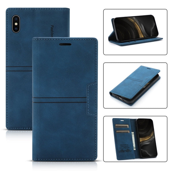 Dream Magnetic Suction Business Horizontal Flip PU Leather Case with Holder & Card Slot & Wallet, For iPhone 11 Pro, For iPhone 11 Pro Max, For iPhone X / XS, For iPhone XR