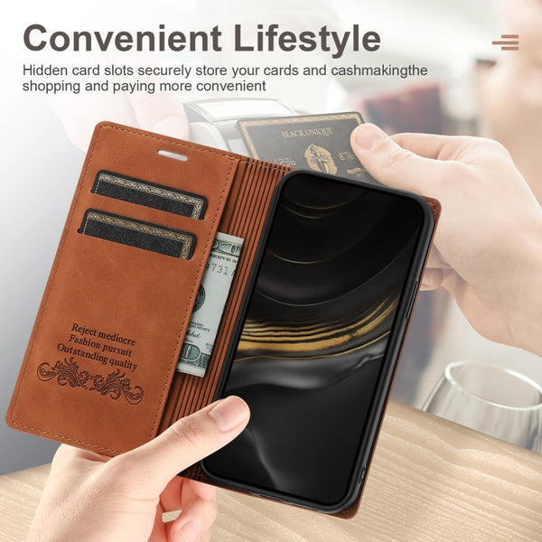 Dream Magnetic Suction Business Horizontal Flip PU Leather Case with Holder & Card Slot & Wallet, For iPhone XS Max, For iPhone SE 2022 / SE 2020 / 8 / 7, For iPhone 8 Plus / 7 Plus