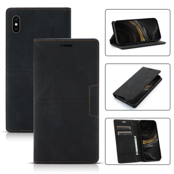 Dream Magnetic Suction Business Horizontal Flip PU Leather Case with Holder & Card Slot & Wallet, For iPhone XS Max, For iPhone SE 2022 / SE 2020 / 8 / 7, For iPhone 8 Plus / 7 Plus