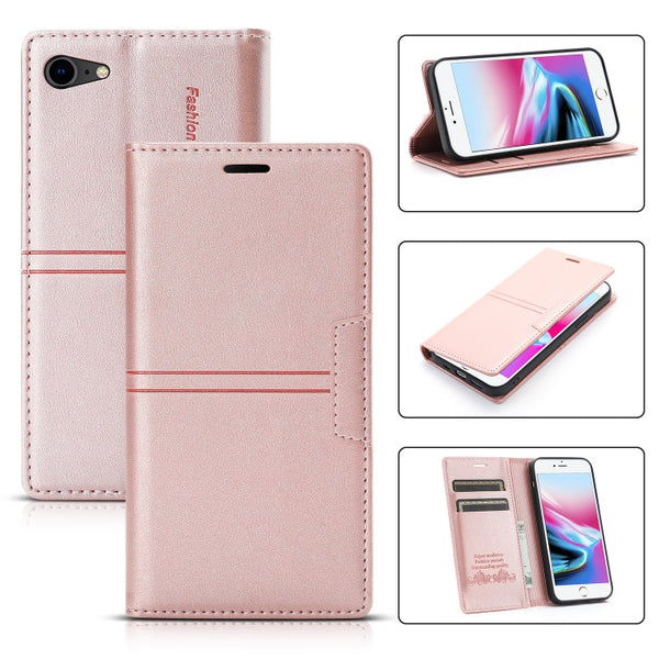 Dream Magnetic Suction Business Horizontal Flip PU Leather Case with Holder & Card Slot & Wallet, For iPhone XS Max, For iPhone SE 2022 / SE 2020 / 8 / 7, For iPhone 8 Plus / 7 Plus