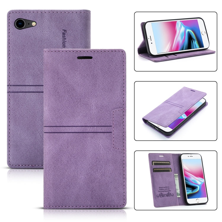 Dream Magnetic Suction Business Horizontal Flip PU Leather Case with Holder & Card Slot & Wallet, For iPhone XS Max, For iPhone SE 2022 / SE 2020 / 8 / 7, For iPhone 8 Plus / 7 Plus