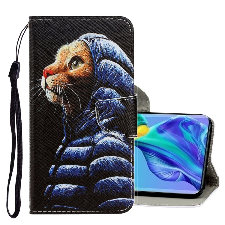 3D Colored Drawing Horizontal Flip PU Leather Case with Holder & Card Slots & Wallet