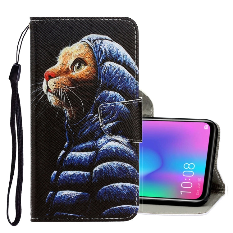 3D Colored Drawing Horizontal Flip PU Leather Case with Holder & Card Slots & Wallet