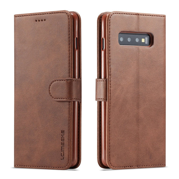LC.IMEEKE Calf Texture Horizontal Flip Leather Case, with Holder & Card Slots & Wallet, For Galaxy Note 10 Plus, For Galaxy S10, For Galaxy S10 Plus, For Galaxy S10e