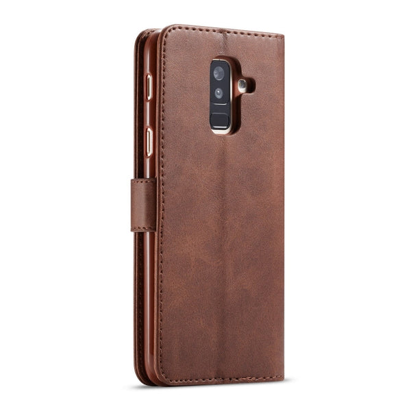 LC.IMEEKE Calf Texture Horizontal Flip Leather Case, with Holder & Card Slots & Wallet, For Galaxy A6 Plus (2018)