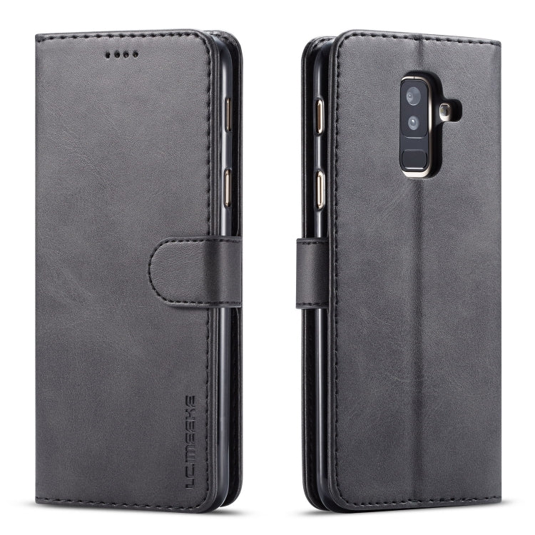 LC.IMEEKE Calf Texture Horizontal Flip Leather Case, with Holder & Card Slots & Wallet, For Galaxy A6 Plus (2018)