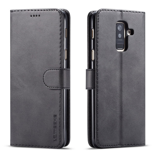 LC.IMEEKE Calf Texture Horizontal Flip Leather Case, with Holder & Card Slots & Wallet, For Galaxy A6 Plus (2018)