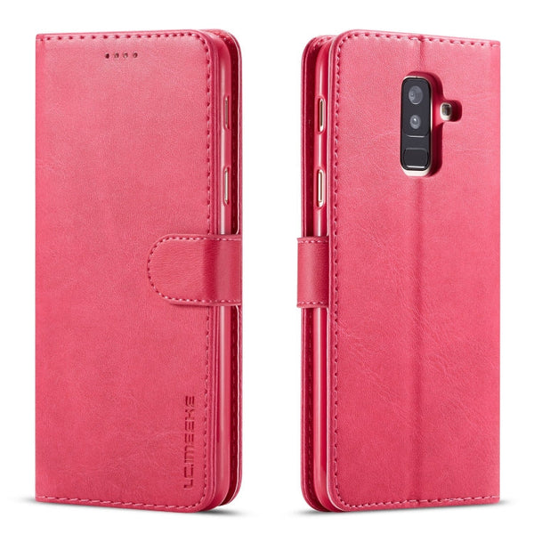 LC.IMEEKE Calf Texture Horizontal Flip Leather Case, with Holder & Card Slots & Wallet, For Galaxy A6 Plus (2018)