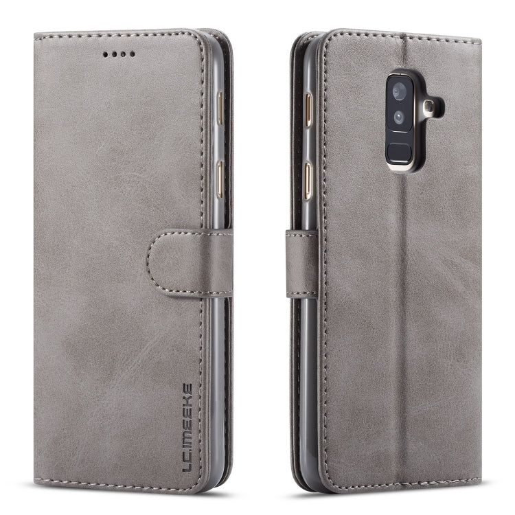 LC.IMEEKE Calf Texture Horizontal Flip Leather Case, with Holder & Card Slots & Wallet, For Galaxy A6 Plus (2018)