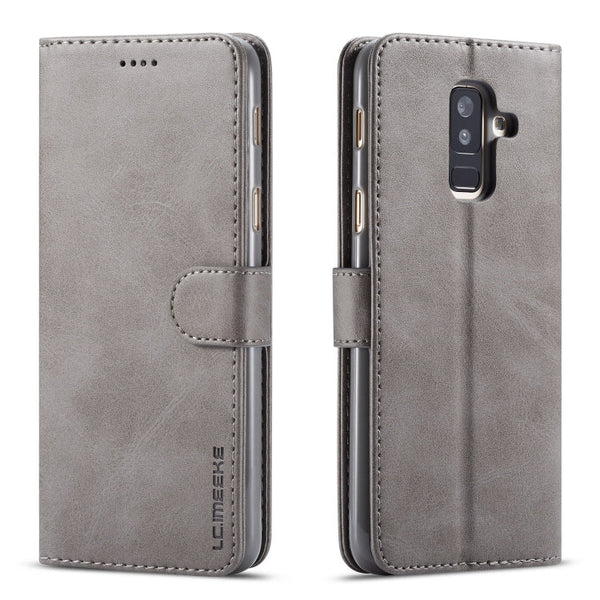 LC.IMEEKE Calf Texture Horizontal Flip Leather Case, with Holder & Card Slots & Wallet, For Galaxy A6 Plus (2018)