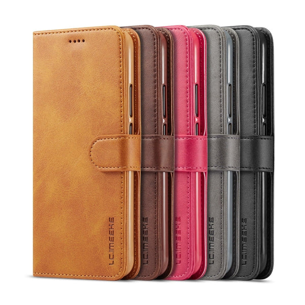 LC.IMEEKE Calf Texture Horizontal Flip Leather Case, with Holder & Card Slots & Wallet, For Huawei Mate 20 Lite / Maimang 7