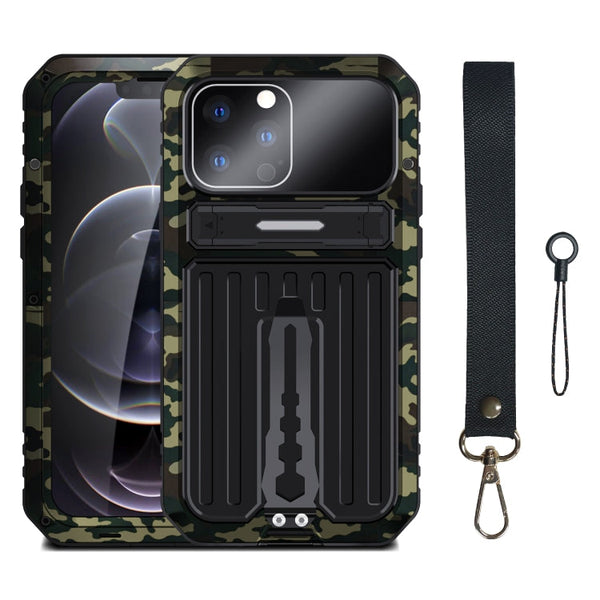 Armor Shockproof Splash-proof Dust-proof Phone Case with Holder