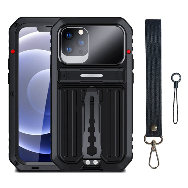 Armor Shockproof Splash-proof Dust-proof Phone Case with Holder