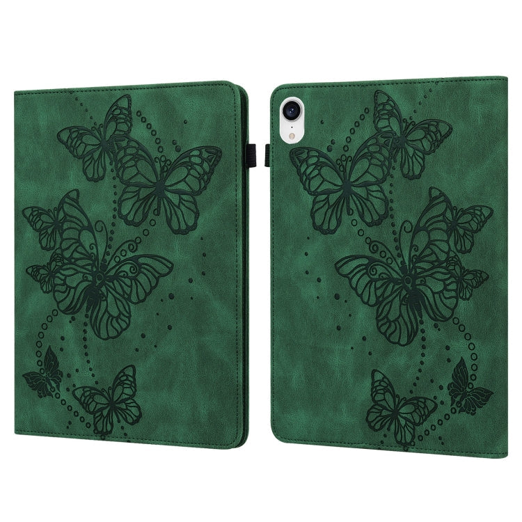 Embossed Butterfly Pattern Horizontal Flip Leather Tablet Case