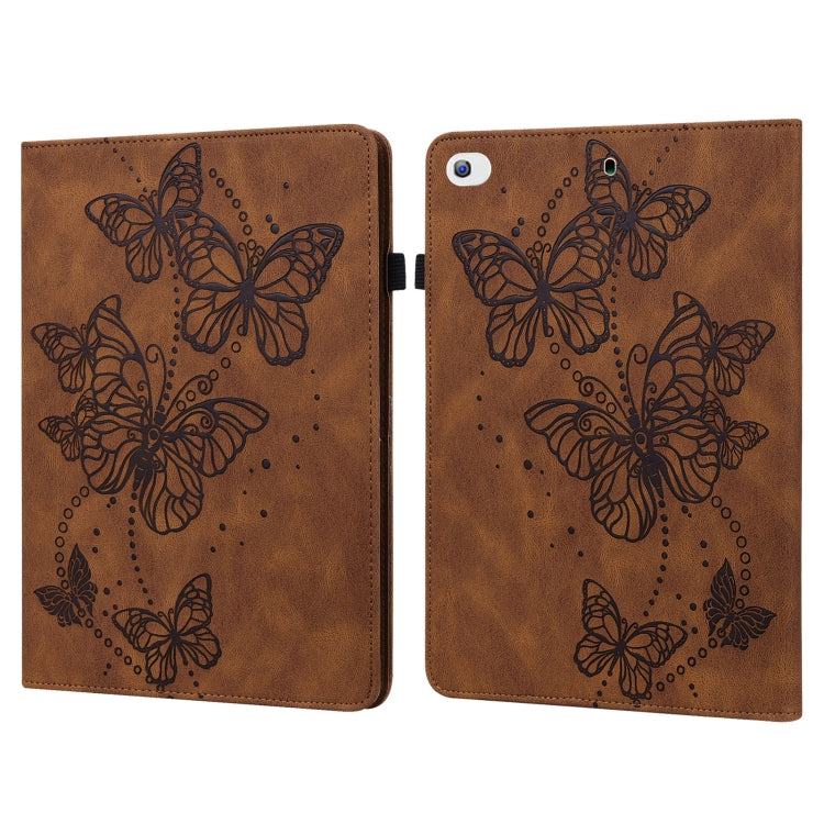 Embossed Butterfly Pattern Horizontal Flip Leather Tablet Case