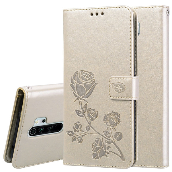 Rose Embossed Horizontal Flip PU Leather Case for Galaxy A10, with Holder & Card Slots & Wallet