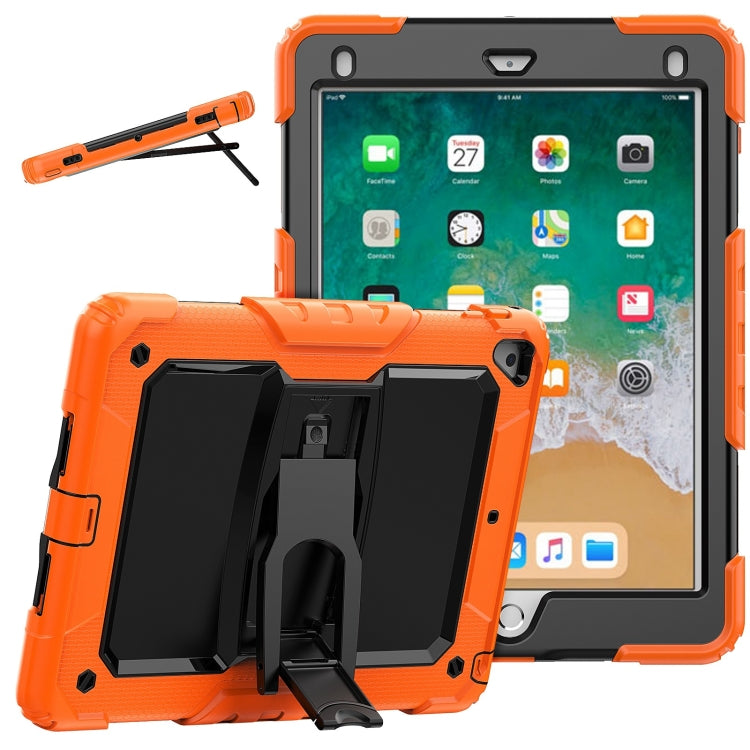 Shockproof Colorful Silicone + Black PC Tablet Protective Case with Holder & Shoulder Strap