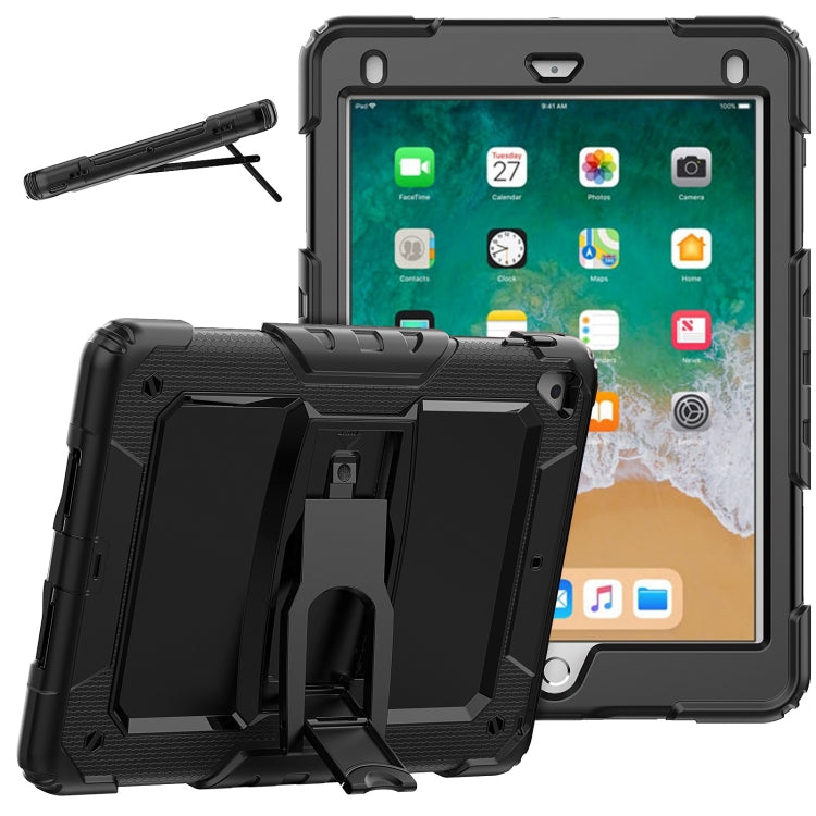 Shockproof Colorful Silicone + Black PC Tablet Protective Case with Holder & Shoulder Strap