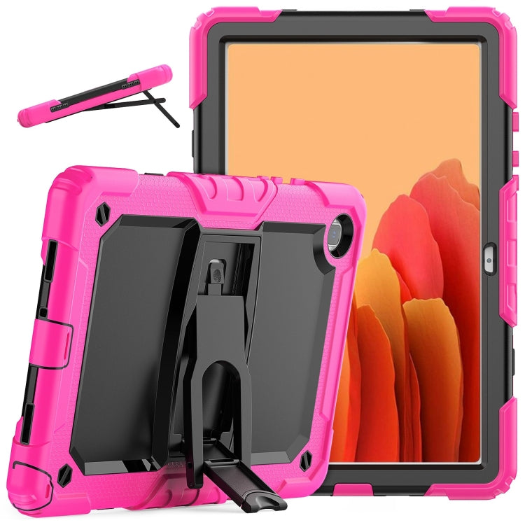 Shockproof Colorful Silicone + Black PC Tablet Protective Case with Holder & Shoulder Strap