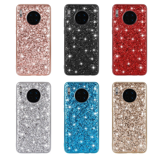 Glittery Powder Shockproof TPU Case, For Huawei Mate 30, For Huawei Mate 30 Pro, For Xiaomi Redmi Note 8, For Xiaomi Redmi Note 8 Pro