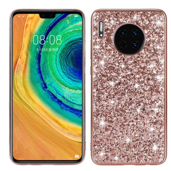 Glittery Powder Shockproof TPU Case, For Huawei Mate 30, For Huawei Mate 30 Pro, For Xiaomi Redmi Note 8, For Xiaomi Redmi Note 8 Pro