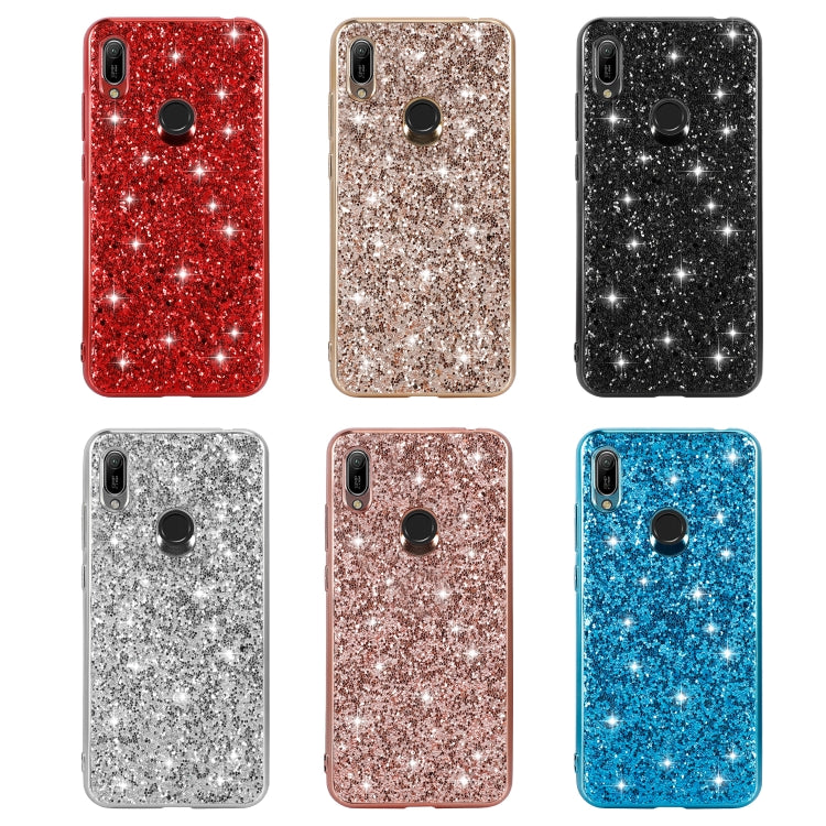 Glittery Powder Shockproof TPU Case, For Huawei Y6 Prime, For Huawei Y6 Pro / Enjoy 9e, For Galaxy A10S, For Galaxy A20S