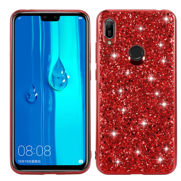 Glittery Powder Shockproof TPU Case, For Huawei Y6 Prime, For Huawei Y6 Pro / Enjoy 9e, For Galaxy A10S, For Galaxy A20S