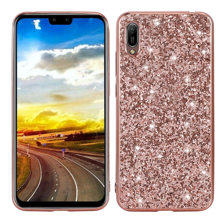 Glittery Powder Shockproof TPU Case, For Huawei Y6 Prime, For Huawei Y6 Pro / Enjoy 9e, For Galaxy A10S, For Galaxy A20S