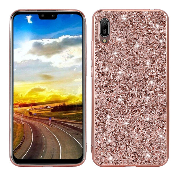 Glittery Powder Shockproof TPU Case, For Huawei Y6 Prime, For Huawei Y6 Pro / Enjoy 9e, For Galaxy A10S, For Galaxy A20S