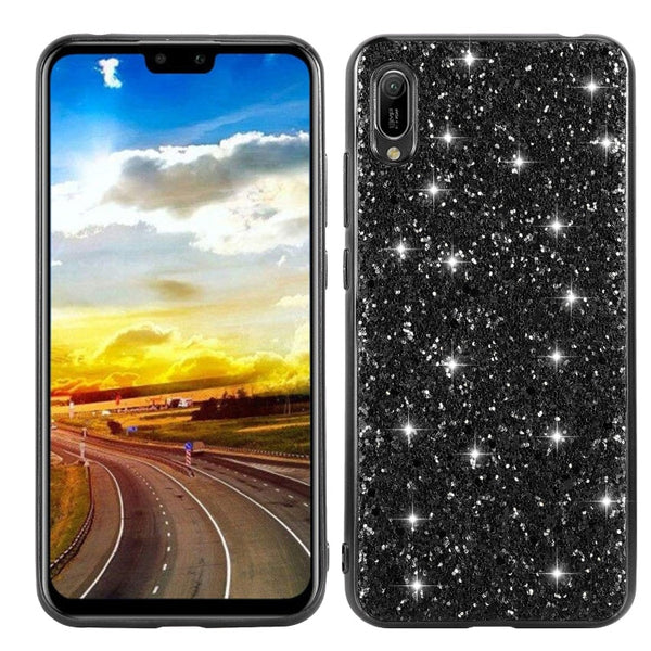 Glittery Powder Shockproof TPU Case, For Huawei Y6 Prime, For Huawei Y6 Pro / Enjoy 9e, For Galaxy A10S, For Galaxy A20S