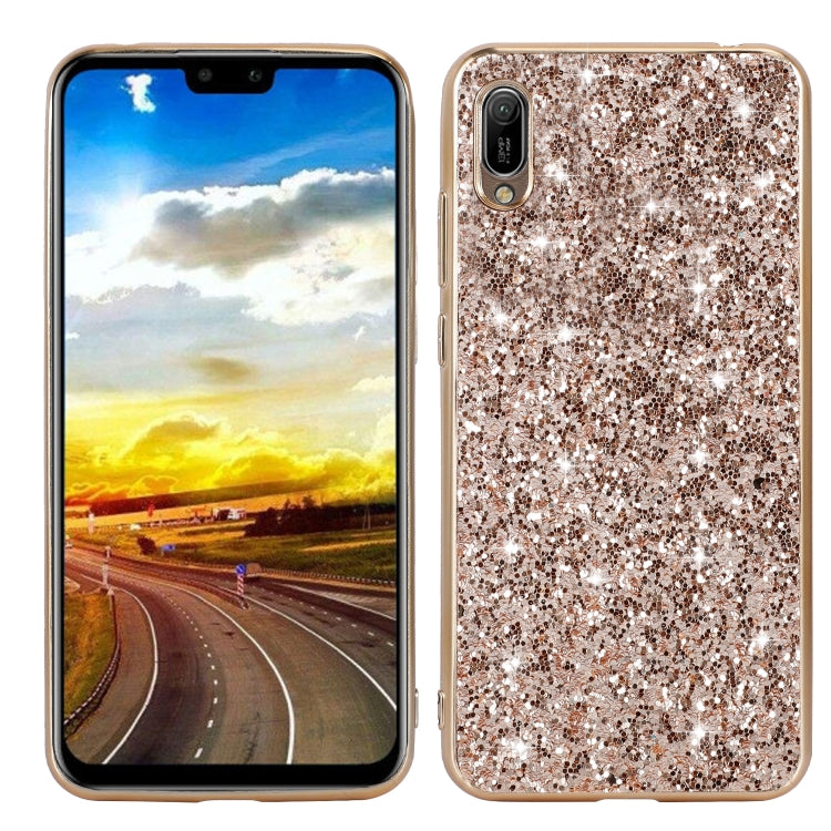 Glittery Powder Shockproof TPU Case, For Huawei Y6 Prime, For Huawei Y6 Pro / Enjoy 9e, For Galaxy A10S, For Galaxy A20S