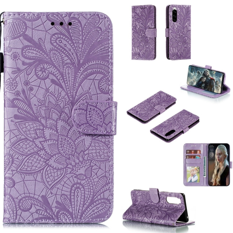 Lace Flower Horizontal Flip Leather Case with Holder & Card Slots & Wallet & Photo Frame, For Sony Xperia 5, For Nokia 7.2, For Xiaomi Mi 9 Pro