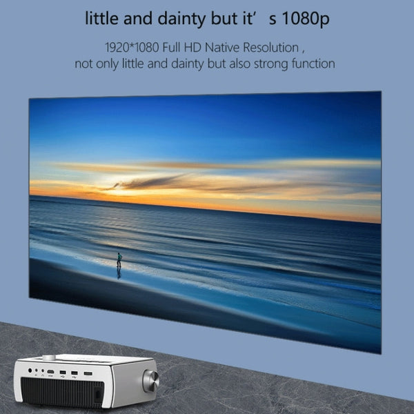 YG430 Android Version 1920x1080 2500 Lumens Portable Home Theater LCD HD Projector, AU Plug