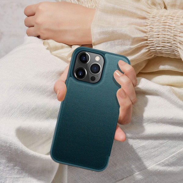 Magnetic Side Window View Shockproof Horizontal Flip Leather Case, For iPhone 13 Pro Max