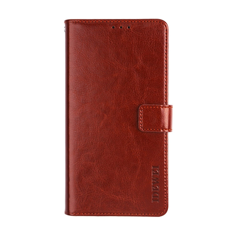 idewei Crazy Horse Texture Leather Phone Case with Holder & Card Slots & Wallet, For OPPO K9s, For Oukitel C25, For OPPO Realme GT Neo2