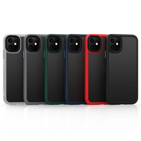 Frosted Back Shockproof Phone Case, For iPhone 11 Pro Max, For iPhone 12 mini