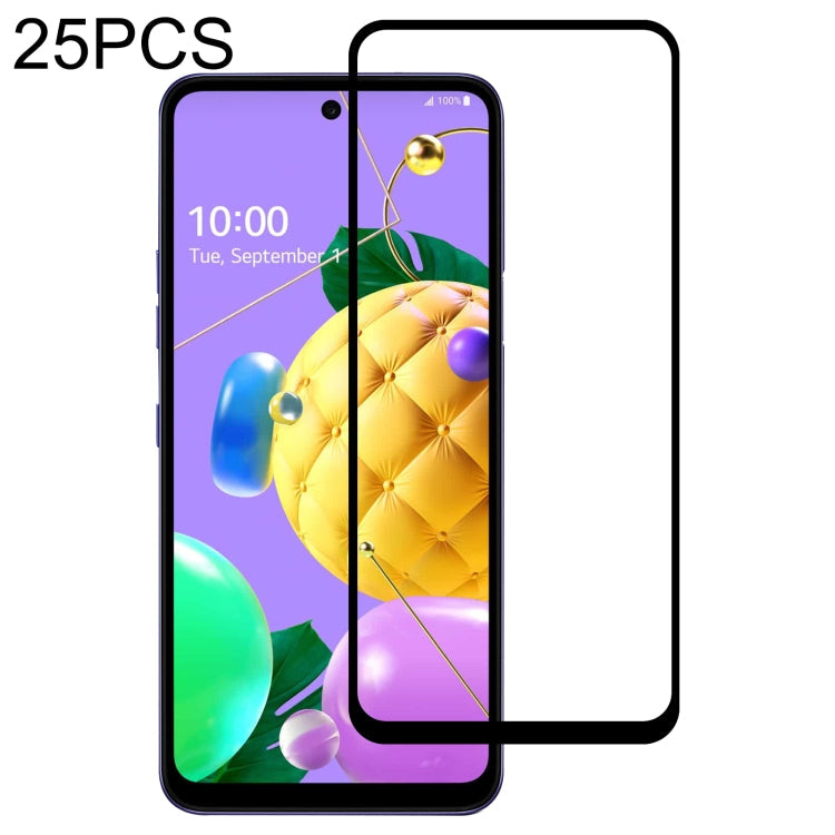 25 PCS Full Glue Cover Screen Protector Tempered Glass Film