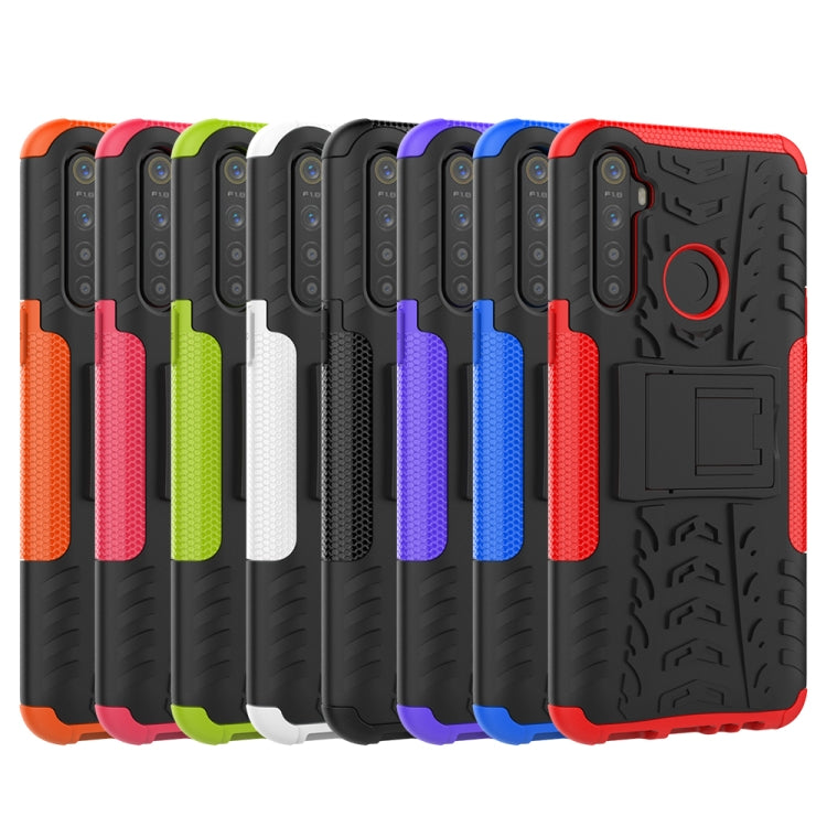 Tire Texture Shockproof TPU+PC Protective Case with Holder, For OPPO Realme 5, For Xiaomi Redmi Note 8 Pro, For Xiaomi Redmi Note 8, For Galaxy A20s, For Galaxy A70s
