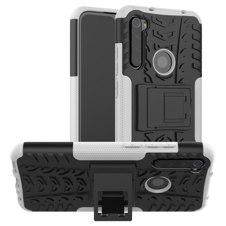 Tire Texture Shockproof TPU+PC Protective Case with Holder, For OPPO Realme 5, For Xiaomi Redmi Note 8 Pro, For Xiaomi Redmi Note 8, For Galaxy A20s, For Galaxy A70s