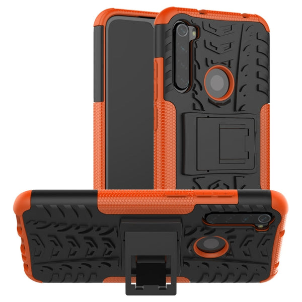 Tire Texture Shockproof TPU+PC Protective Case with Holder, For OPPO Realme 5, For Xiaomi Redmi Note 8 Pro, For Xiaomi Redmi Note 8, For Galaxy A20s, For Galaxy A70s