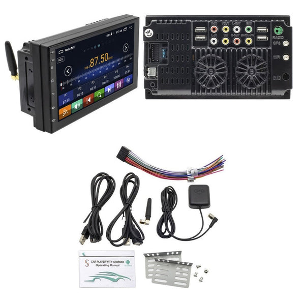 S-072A 7 inch IPS Screen Car Android Player GPS Navigation Bluetooth Touch Radio, Support Mirror Link & FM & WIFI & Steering Wheel Control