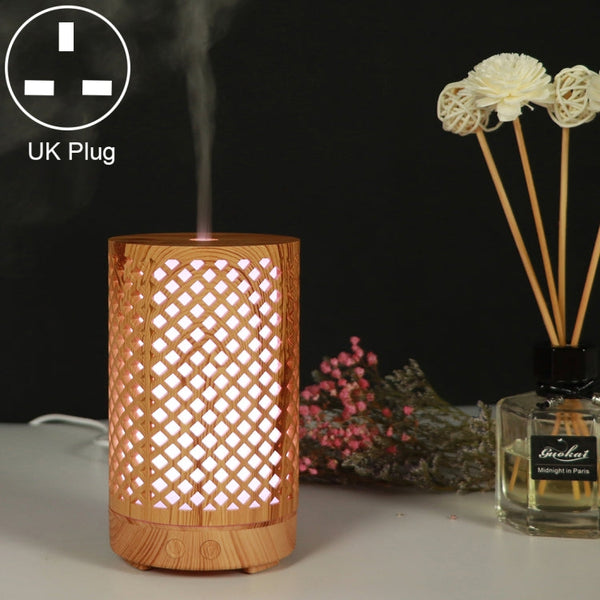 200ml Hollow-out Forest Pattern Wooden Essential Oil Aromatherapy Machine Ultrasonic Humidifier, AU Plug, USB, UK Plug, US Plug
