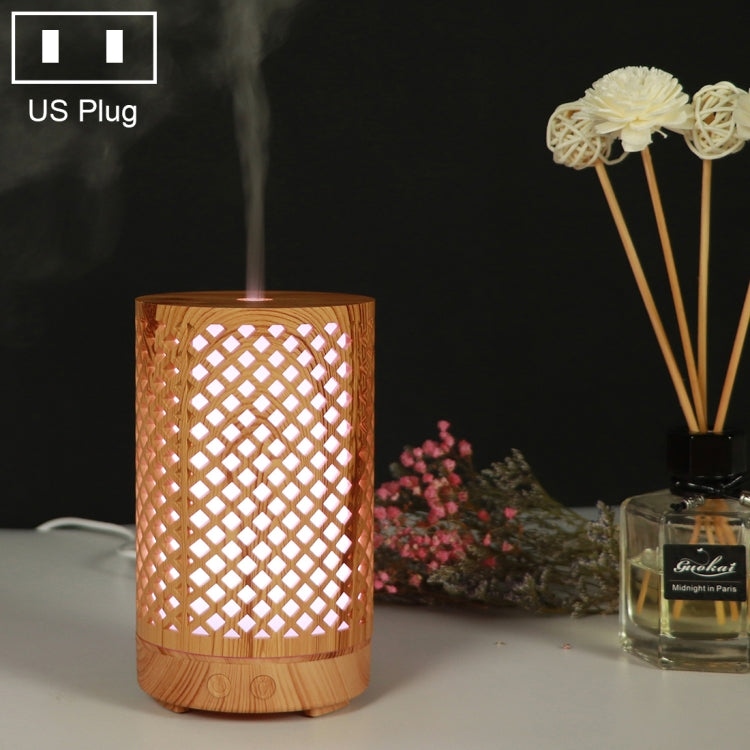 200ml Hollow-out Forest Pattern Wooden Essential Oil Aromatherapy Machine Ultrasonic Humidifier, AU Plug, USB, UK Plug, US Plug