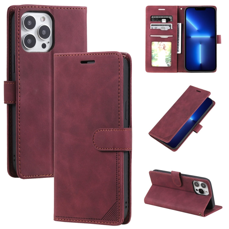 Skin Feel Anti-theft Brush Horizontal Flip Leather Phone Case, For iPhone13 Pro Max, For iPhone13 Pro, For iPhone13, For iPhone13 mini