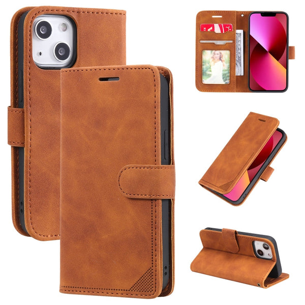 Skin Feel Anti-theft Brush Horizontal Flip Leather Phone Case, For iPhone13 Pro Max, For iPhone13 Pro, For iPhone13, For iPhone13 mini