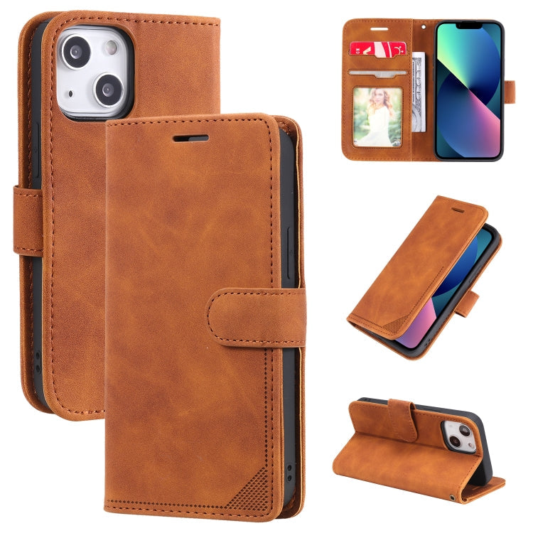 Skin Feel Anti-theft Brush Horizontal Flip Leather Phone Case, For iPhone13 Pro Max, For iPhone13 Pro, For iPhone13, For iPhone13 mini