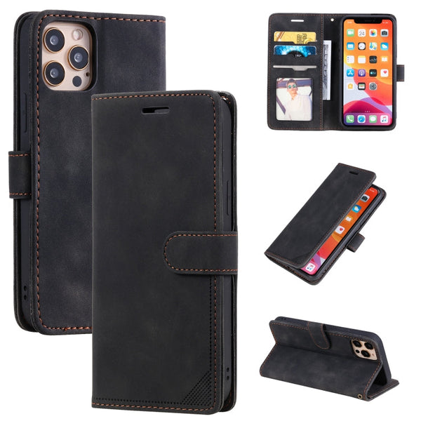 Skin Feel Anti-theft Brush Horizontal Flip Leather Phone Case, For iPhone 12 Pro Max, For iPhone 12 / 12 Pro, For iPhone 12 mini, For iPhone 11 Pro Max