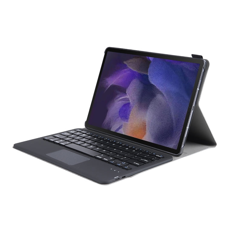 A08-A Ultra-thin Bluetooth Keyboard Leather Case with Touchpad For Samsung Galaxy Tab A8 2021 SM-X205 / SM-X200