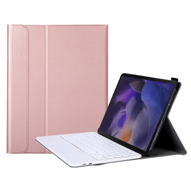 A08-A Ultra-thin Bluetooth Keyboard Leather Case with Touchpad For Samsung Galaxy Tab A8 2021 SM-X205 / SM-X200