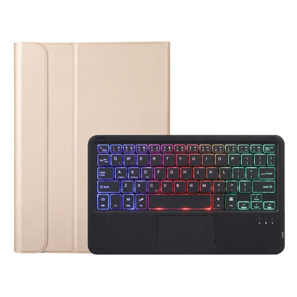 A08-AS Ultra-thin Backlight Bluetooth Keyboard Leather Case with Touchpad For Samsung Galaxy Tab A8 2021 SM-X205 / SM-X200